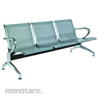 Stainless steel 3 seater chair discount